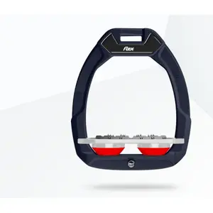 Πεταλούδες ασφαλείας για ιππασία Flat Ultra Grip Καφέ/Γκρι/Κόκκινο Flex-On Safe-On image-0