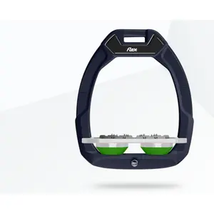 Πλατύ ασφαλείας για ιππασία Ultra Grip Καφέ/Γκρι/Πράσινο Flex-On Safe-On image-0