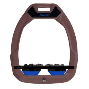Ασφαλή αναβάθμισης ιππασίας Plat Ultra Grip Καφέ/Μαύρο/Μπλε Flex-On Safe-On image-0