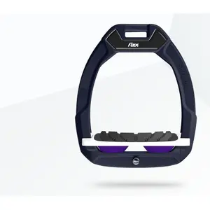 Επιεικά μαξιλάρια ιππασίας Κλίση Grip Κόκκινο/Λευκό/Μωβ Flex-On Safe-On image-0