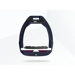 Κλίσεις ασφαλείας ιππασίας Ultra Grip Κόκκινο/Λευκό/Μοβ Flex-On Safe-On image-0