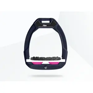 Κλίσεις ασφαλείας ιππασίας Ultra Grip Κόκκινο/Λευκό/Ροζ Flex-On Safe-On image-0
