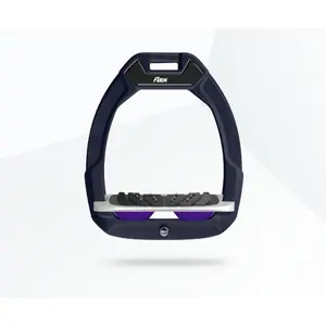 Κεκλιμένα ασφάλισης ιππασίας Ultra Grip Κόκκινο/Γκρι/Βιολετί Flex-On Safe-On image-0