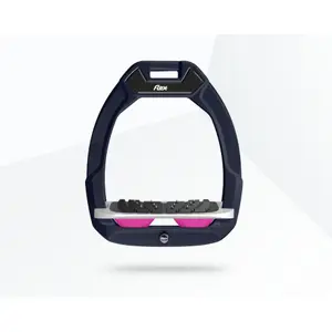 Ιππασίας Ασφαλείας Σφικτήρες Κεκλιμένοι Ultra Grip Κόκκινο/Γκρι/Ροζ Flex-On Safe-On image-0