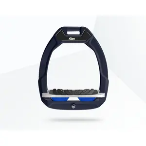 Πετάλια ασφαλείας ιππασίας Κεκλιμένα Ultra Grip Κόκκινο/Γκρι/Μπλε Flex-On Safe-On image-0