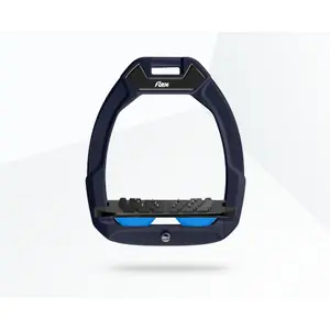 Σέλα ασφαλείας ιππασίας Κεκλιμένη Ultra Grip Κόκκινο/Μαύρο/Μπλε Flex-On Safe-On image-0