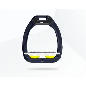 Πλαϊνά σπιρούνια ασφαλείας ιππασίας Plat Grip Κόκκινο/Λευκό/Κίτρινο Flex-On Safe-On image-0