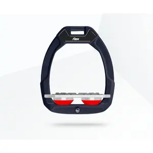 Ασφαλή σιδεράκια ιππασίας Flat Grip Κόκκινο/Γκρι/Κόκκινο Flex-On Safe-On image-0