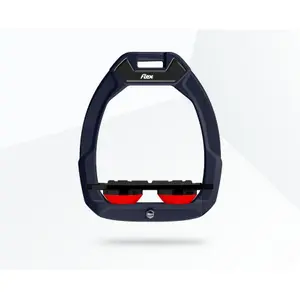 Πλατιά Grip Κόκκινα/Μαύρα/Κόκκινα Σαμάρια Ασφαλείας για Ιππασία Flex-On Safe-On image-0