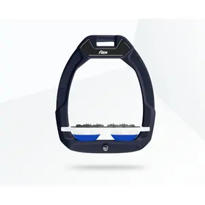 Πετάλια ασφαλείας ιππασίας Flat Ultra Grip Κόκκινο/Λευκό/Μπλε Flex-On Safe-On image-0
