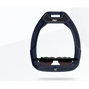 Πετάλια ασφαλείας ιππασίας Flat Ultra Grip Κόκκινο/Μαύρο/Καφέ Flex-On Safe-On image-0