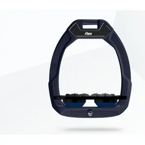 Estribos de seguridad de equitación Plat Ultra Grip Rojo/Negro/Marina Flex-On Safe-On image-0