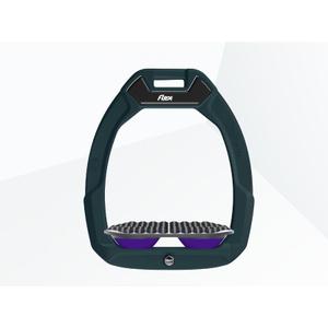 Étriers de sécurité d’équitation Endurance Vert/Gris/Violet Flex-On Safe-On image-0