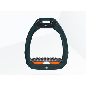 Étriers de sécurité d’équitation Endurance Vert/Gris/Orange Flex-On Safe-On image-0
