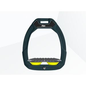 Étriers de sécurité d’équitation Endurance Vert/Gris/Jaune Flex-On Safe-On image-0
