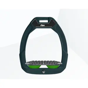 Étriers de sécurité d’équitation Endurance Vert/Gris/Vert Flex-On Safe-On image-0