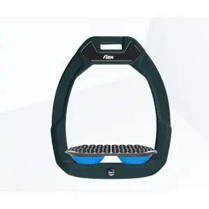 Étriers de sécurité d’équitation Endurance Vert/Gris/Bleu Flex-On Safe-On image-0