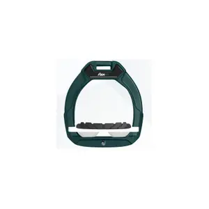 Étriers de sécurité d’équitation Incliné Grip Vert/Blanc/Blanc Flex-On Safe-On image-0