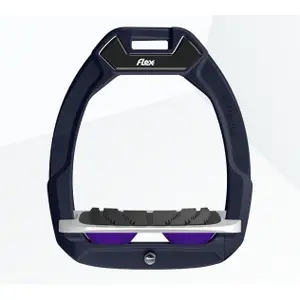 Étriers de sécurité d’équitation Incliné Grip Vert/Gris/Violet Flex-On Safe-On image-0