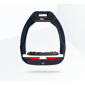 Κεκλιμένα Υποπόδια Ασφαλείας Ιππασίας Ultra Grip Πράσινο/Λευκό/Κόκκινο Flex-On Safe-On image-0
