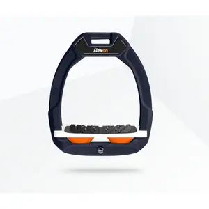 Υποπόδια ασφαλείας ιππασίας Κεκλιμένα Ultra Grip Πράσινο/Λευκό/Πορτοκαλί Flex-On Safe-On image-0