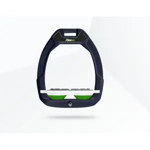 Πεταλούδες ασφαλείας ιππασίας Flat Grip Πράσινο/Λευκό/Πράσινο Flex-On Safe-On image-0