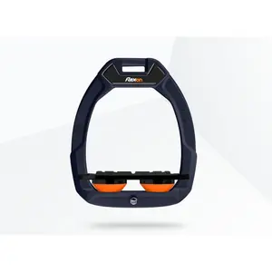 Σκαλοπάτια ασφαλείας ιππασίας Flat Grip Πράσινο/Μαύρο/Πορτοκαλί Flex-On Safe-On image-0