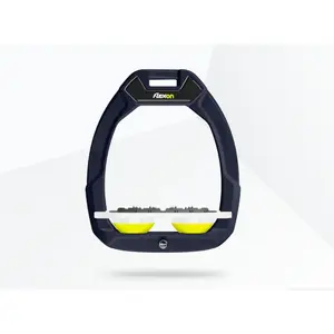 Πλατιά Πέλματα Ασφαλείας Ιππασίας Ultra Grip Πράσινο/Λευκό/Κίτρινο Flex-On Safe-On image-0