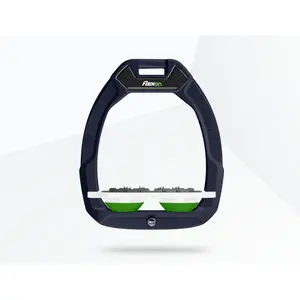 Πεταλούδες ασφαλείας ιππασίας Flat Ultra Grip Πράσινο/Λευκό/Πράσινο Flex-On Safe-On image-0