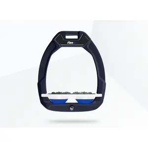 Δέστρα ασφαλείας ιππασίας Flat Ultra Grip Πράσινο/Λευκό/Μπλε Flex-On Safe-On image-0