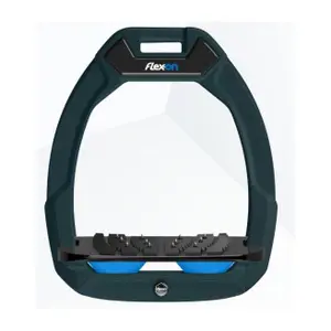 Σαμπρέλες ασφαλείας ιππασίας Flat Ultra Grip Πράσινο/Μαύρο/Μπλε Flex-On Safe-On image-0