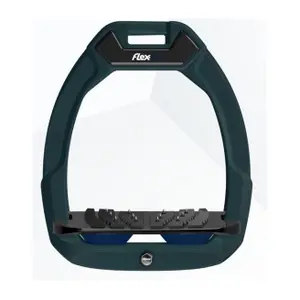 Πεταλούδες ασφαλείας ιππασίας Flat Ultra Grip Πράσινο/Μαύρο/Ναυτικό Flex-On Safe-On image-0