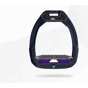 Étriers de sécurité d’équitation Endurance Bleu/Gris/Violet Flex-On Safe-On image-0