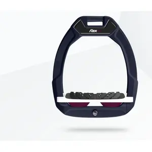 Ασφάλειες ιππασίας Κεκλιμένες Ultra Grip Μπλε/Λευκό/Δαμάσκηνο Flex-On Safe-On image-0