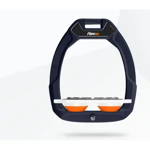 Σέλες ασφαλείας ιππασίας Flat Grip Μπλε/Λευκό/Πορτοκαλί Flex-On Safe-On image-0