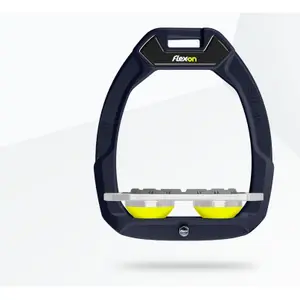 Στερέωμα ασφαλείας ιππασίας Flat Grip Μπλε/Γκρι/Κίτρινο Flex-On Safe-On image-0