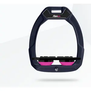 Στιβωτά ασφαλείας ιππασίας Plat Grip Μπλε/Μαύρο/Ροζ Flex-On Safe-On image-0