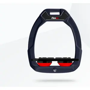 Επιγονατίδες ασφαλείας για ιππασία Plat Grip Μπλε/Μαύρο/Κόκκινο Flex-On Safe-On image-0