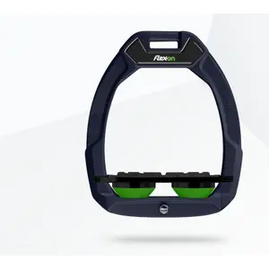 Στριφτάρια ασφαλείας ιππασίας Flat Grip Μπλε/Μαύρο/Πράσινο Flex-On Safe-On image-0