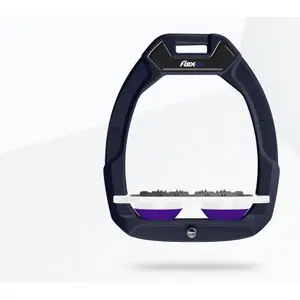 Σέλες ασφαλείας ιππασίας Flat Ultra Grip Μπλε/Λευκό/Βιολετί Flex-On Safe-On image-0