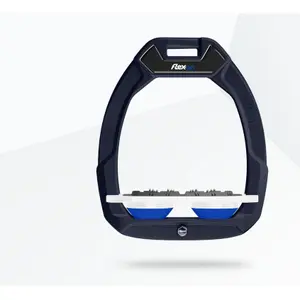 Επιγονατίδες ασφαλείας ιππασίας Plat Ultra Grip Μπλε/Λευκό/Ναυτικό Flex-On Safe-On image-0