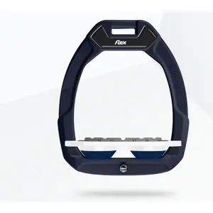 Επιγονατίδες ασφαλείας ιππασίας Plat Ultra Grip Μπλε/Λευκό/Ναυτικό Flex-On Safe-On image-0