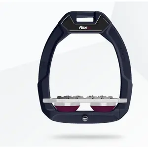 Πλατιά Σέγγες Ασφαλείας Ιππασίας Ultra Grip Μπλε/Γκρι/Μωβ Flex-On Safe-On image-0