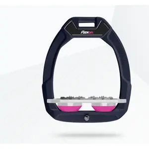 Πλατιά Υποδήματα Ασφαλείας Ιππασίας Ultra Grip Μπλε/Γκρι/Ροζ Flex-On Safe-On image-0