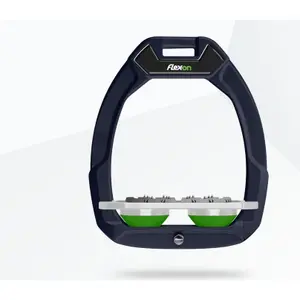 Πλατύ ασφαλείας για ιππασία Ultra Grip Μπλε/Γκρι/Πράσινο Flex-On Safe-On image-0