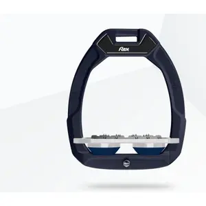 Estribos de seguridad de equitación Plano Ultra Grip Azul/Gris/Marino Flex-On Safe-On image-0