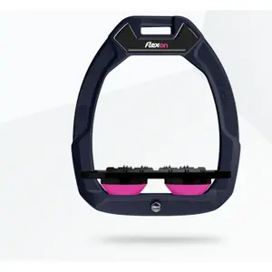Σφαίρες ασφαλείας ιππασίας Flat Ultra Grip Μπλε/Μαύρο/Ροζ Flex-On Safe-On image-0