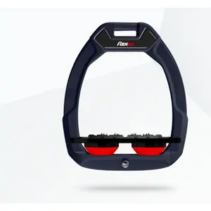 Ασφάλειες ιππασίας Plat Ultra Grip Μπλε/Μαύρο/Κόκκινο Flex-On Safe-On image-0