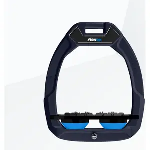 Πλακοειδή υποστήριξη ασφαλείας ιππασίας Ultra Grip Μπλε/Μαύρο/Μπλε Flex-On Safe-On image-0