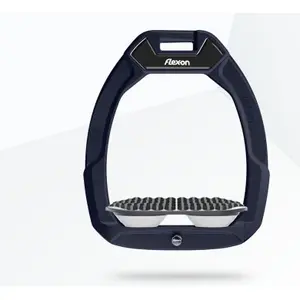 Étriers de sécurité d’équitation Endurance Marine Gris/Blanc Flex-On Safe-On image-0